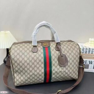 Gucci Monogram Unisex Extra Premium Travel Duffle Bag