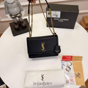 ✨ YSL Sunset Crocodile Shoulder Bag – Luxury Statement Piece